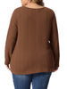 Knit Relax Fit V Neck Short Sleeve T-shirt