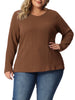 Knit Relax Fit V Neck Short Sleeve T-shirt