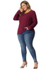 Knit Relax Fit V Neck Short Sleeve T-shirt