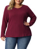 Knit Relax Fit V Neck Short Sleeve T-shirt
