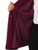Plus Size Work Notch Lapel Lace Front Blazer Jackets