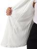 Plus Size Work Notch Lapel Lace Front Blazer Jackets
