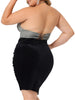 Glittery Halter Neck Sleeveless Crop Top