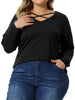 Stretch Relax Fit V Neck Short Sleeve Top