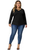 Stretch Relax Fit V Neck Short Sleeve Top