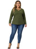 Stretch Relax Fit V Neck Short Sleeve Top