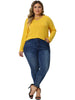 Stretch Relax Fit V Neck Short Sleeve Top