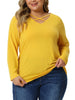 Stretch Relax Fit V Neck Short Sleeve Top