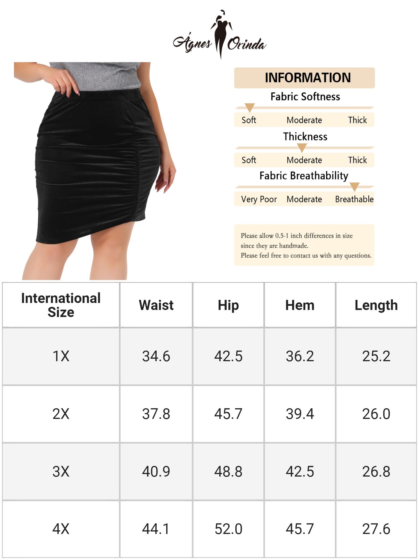 Bublédon Plus Size Velvet Skirts for Women Stretch High Waist Ruched Pencil Bodycon Mini Club Skirt