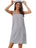 Womens Towel Wrap Bathrobe Spa Towels Robe with Adjustable Closure for Gym Shower