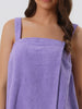 Womens Towel Wrap Bathrobe Spa Towels Robe with Adjustable Closure for Gym Shower