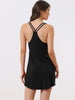 Womens Sleeveless Sleepwear Chemises Lingerie V Neck Full Slip Soft Pajama Dress
