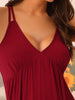Womens Sleeveless Sleepwear Chemises Lingerie V Neck Full Slip Soft Pajama Dress