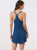 Womens Sleeveless Sleepwear Chemises Lingerie V Neck Full Slip Soft Pajama Dress