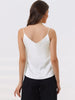 Womens Satin Cami Silky Strap Top Lounge Pajama Camisole