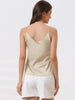 Womens Satin Cami Silky Strap Top Lounge Pajama Camisole