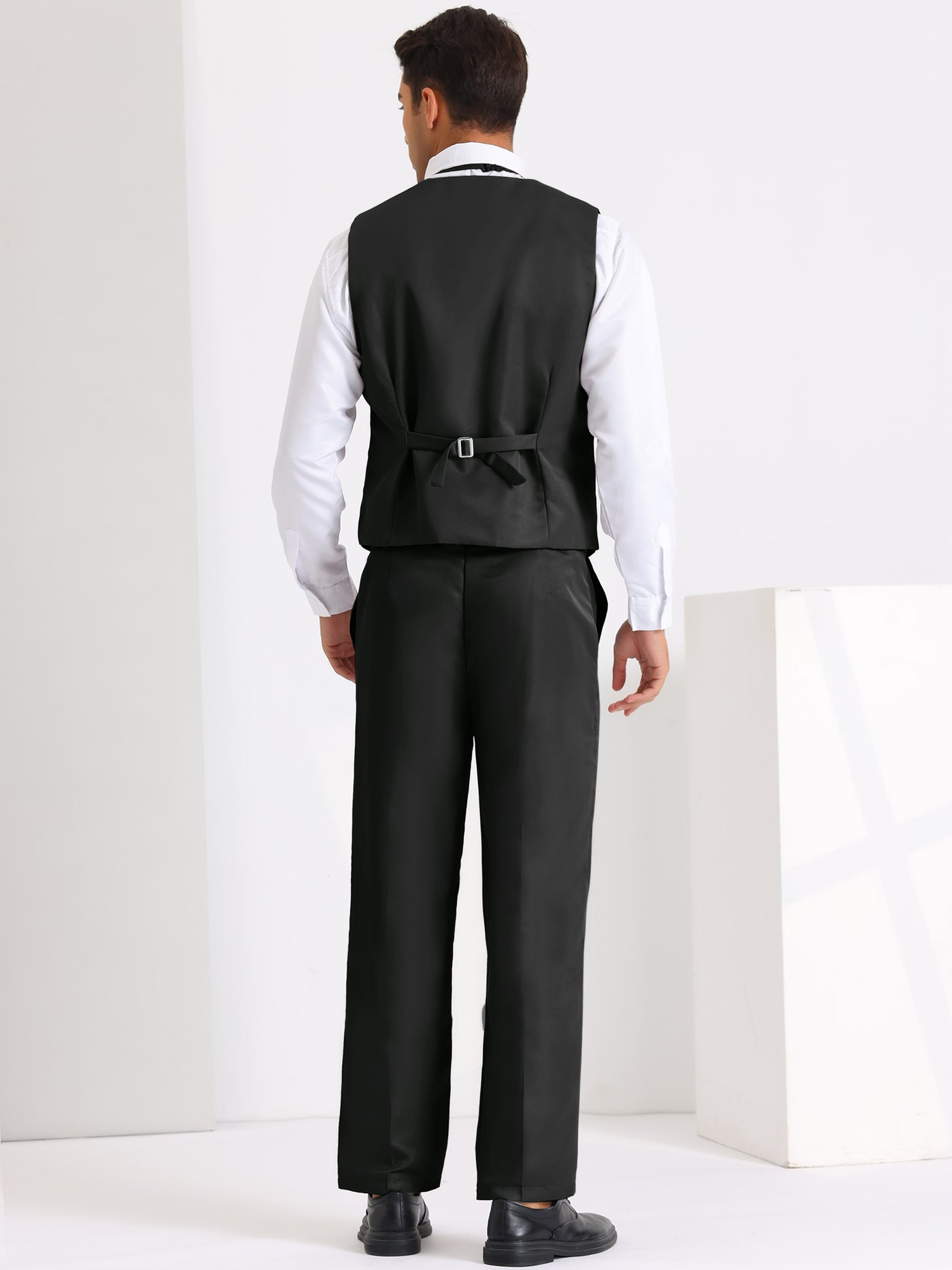 Bublédon 3 Pieces Suits for Men's Prom Wedding Business Dress Shirt Pants Waistcoat Sets