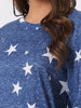 Womens Long Sleeve Pajama Sets Kint Printed Pattern 2 Piece Sleepwear