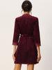 Womens Velvet Pajamas Lace Long Sleeve Robe Two Piece Suit Loungewear Nightgowns