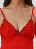 Womens Lingerie Lace Chemise Sleep Gown Mini V Neck Strap Sexy Full Slips Nightgown