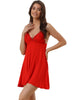 Womens Lingerie Lace Chemise Sleep Gown Mini V Neck Strap Sexy Full Slips Nightgown