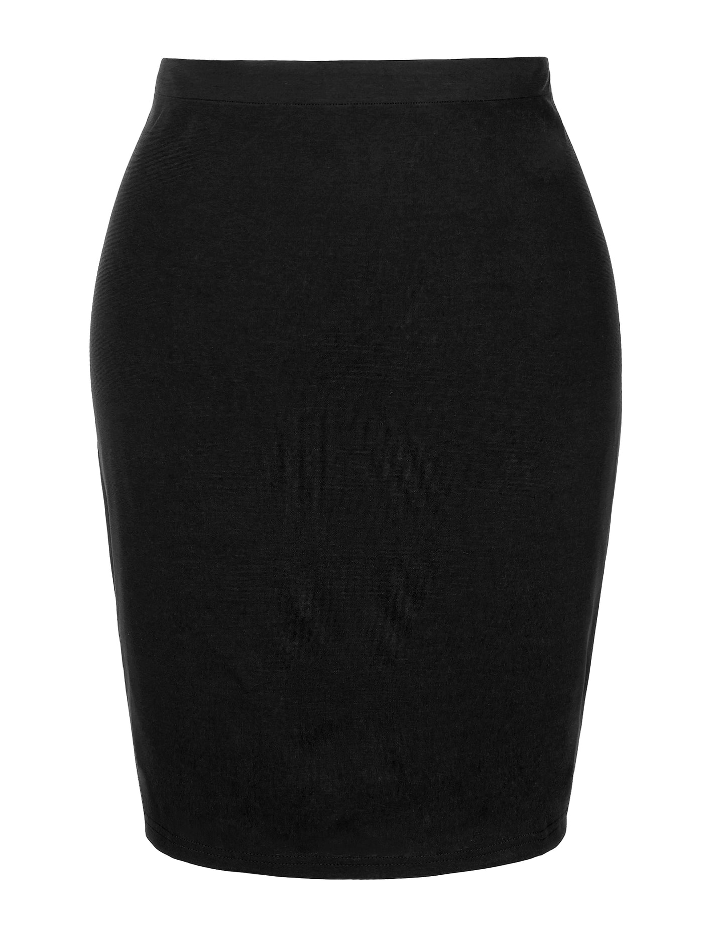 Bublédon Plus Size for Women High Waist Stretch Office Work Bodycon Pencil Skirt
