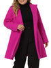 Plus Size Single Breasted Winter Pea Trench Coat Detachable Hooded Overcoat