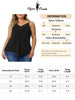 Plus Size Cami Tank for Women V-Neck Lace Front Camisole Spaghetti Strap Sleeveless Tops