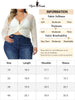 Cable H Line V Neck Long Sleeve Cover Up