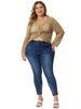Cable H Line V Neck Long Sleeve Cover Up
