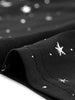 Mesh Top for Women Plus Size Silver Star Print Round Neck Short Sleeve Club Sheer Crop Tops