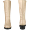 Perphy Round Toe Side Zip Low Chunky Heels Mid Calf Boots for Women