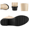Perphy Round Toe Side Zip Low Chunky Heels Mid Calf Boots for Women