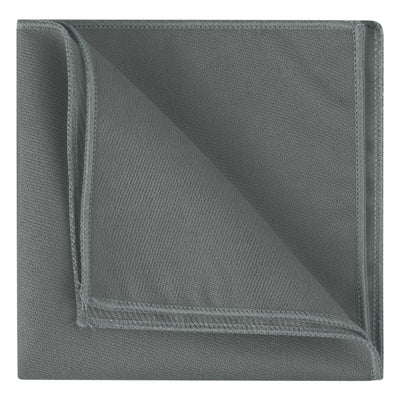 Men's Cotton Handkerchiefs Classic Solid Color Pocket Squares for Formal Suit