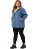 Enzyme Wash H Line Hood Long Sleeve Jacket