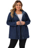 Enzyme Wash H Line Hood Long Sleeve Jacket