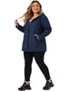 Enzyme Wash H Line Hood Long Sleeve Jacket
