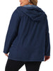 Enzyme Wash H Line Hood Long Sleeve Jacket