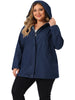Enzyme Wash H Line Hood Long Sleeve Jacket