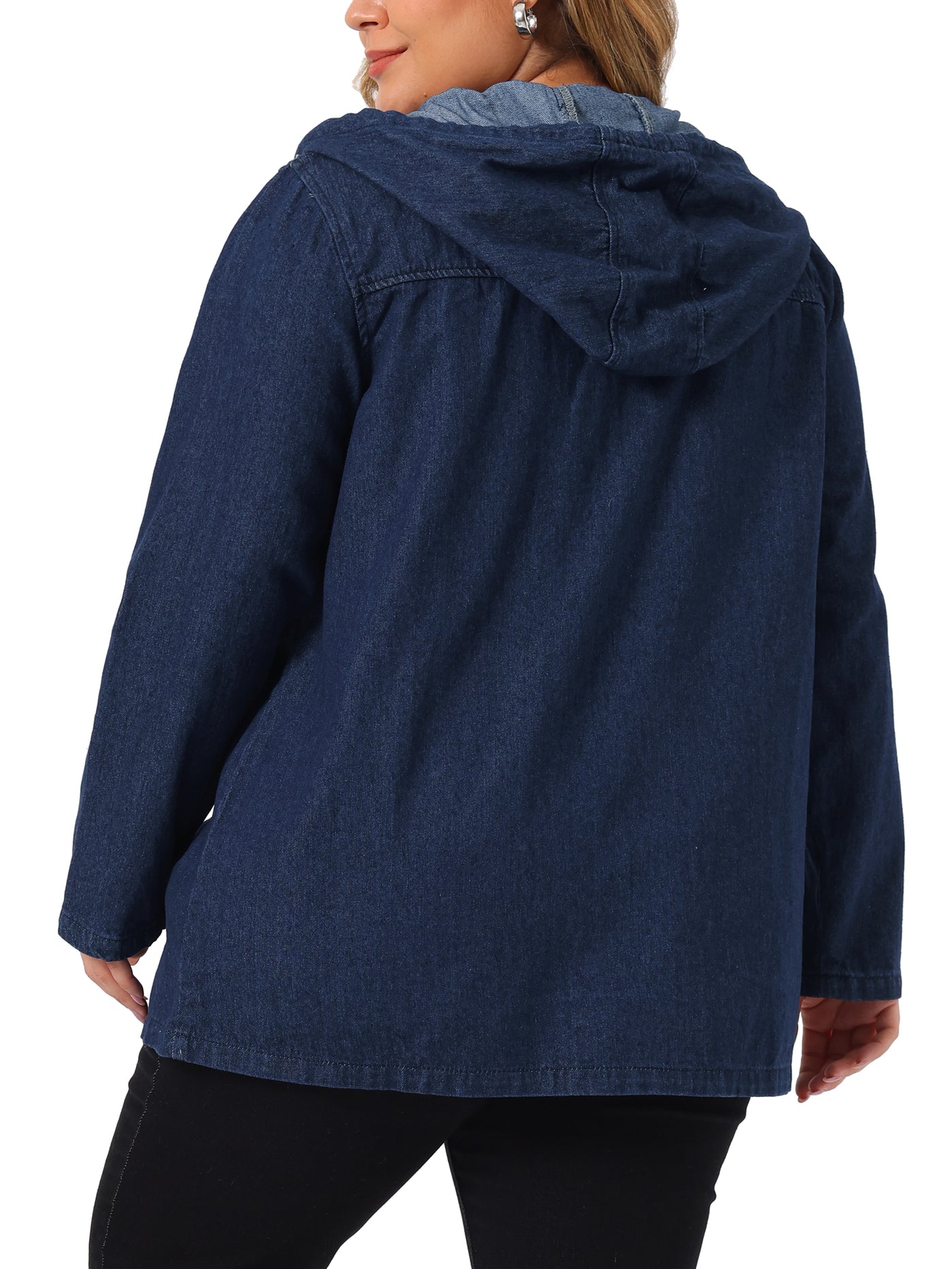 Bublédon Enzyme Wash H Line Hood Long Sleeve Jacket