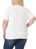 Plus Size Blouses for Women Casual Basic Round Neck Short Sleeve Knit Tee Tops
