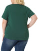 Plus Size Blouses for Women Casual Basic Round Neck Short Sleeve Knit Tee Tops