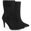 Perphy Pointed Toe Foldable Slip on Stiletto Heels Ankle Boots for Women