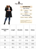 Plus Size Elegant Mid-thigh Stand Collar Winter Single Breasted Coat