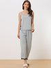 Women Soft Cami Top and Capri Modal Pajama Sleepwear