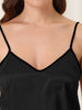 Home Clothes Suspenders Soft Ice Silk Pajamas 3 Pieces Set