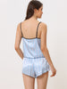 Womens Sleeveless Cami Shirt Satin Lounge Set Nightwear Sleepwear Pajama Sets