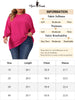 Plus Size Chiffon Tops for Women Batwing Ruffle Long Sleeve Casual Loose Shirts Blouses