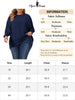 Plus Size Chiffon Tops for Women Batwing Ruffle Long Sleeve Casual Loose Shirts Blouses