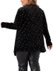 Velvet A Line Stars Long Sleeve Cardigan